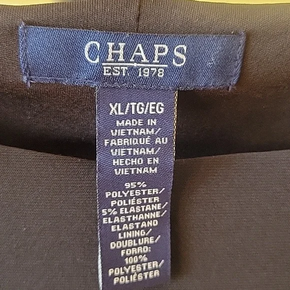 EUC Chaps Black Dress | XL - Picture 3 of 16